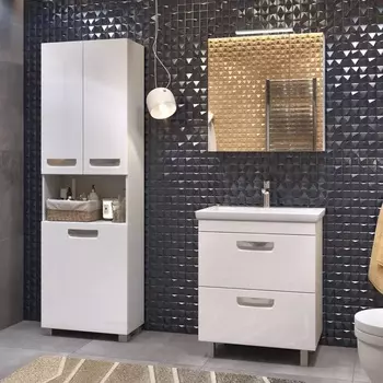 Мебель для ванной Vigo Plaza 70 напольная, 2 ящика (раковина Como 70)