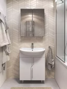 Мебель для ванной Vigo Turin 55 напольная, белая