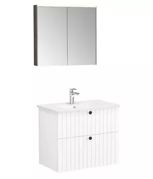 Мебель для ванной VitrA Root Groove 80 подвесная, белый матовый