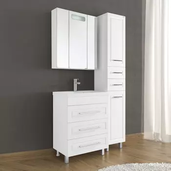 Мебель для ванной Vod-Ok Арабеска 70 белая