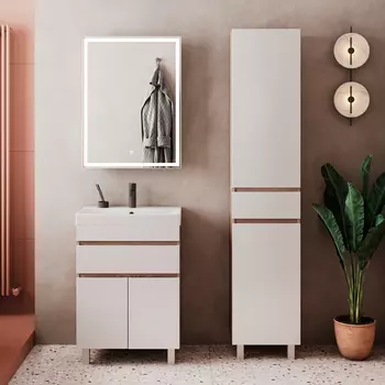 Мебель для ванной Volna Conty 70.2D.1Y напольная, белый/дуб сонома