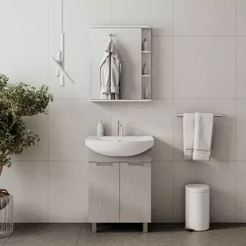 Мебель для ванной Volna Vario Sf 60.2D напольная, софт/белый