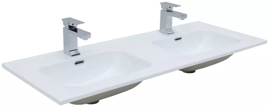 Мебельная раковина Aquanet Flat 120 двойная