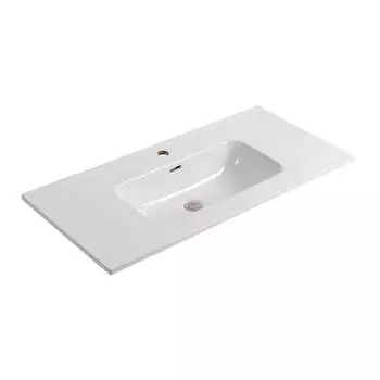 Мебельная раковина Aquatek AQ4100-00 101х46,5 см, белая
