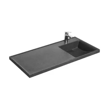 Мебельная раковина Aquaton Лондри 105 R графит
