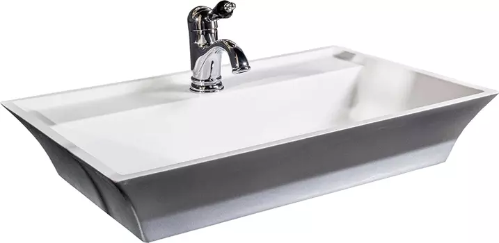 Мебельная раковина Armadi Art NeoArt 804 накладная, серебро 67х45 см