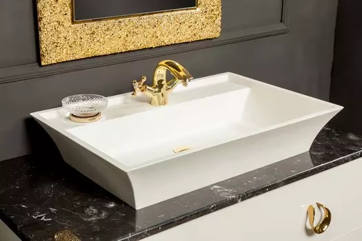 Мебельная раковина Armadi Art NeoArt 811-m накладная, белая матовая 67х45 см