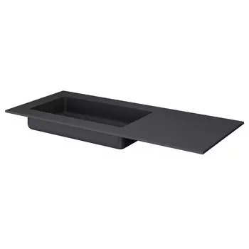 Мебельная раковина Armadi Art Quatro 793-120-A-L 121х52 чаша слева, антрацит