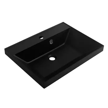 Мебельная раковина BelBagno BB600/450-LV-ART-AST-NERO 60х45 черный матовый