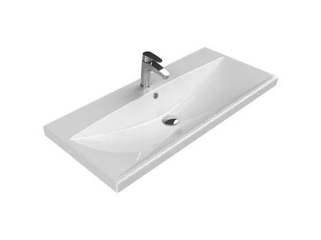 Мебельная раковина BelBagno BB-0324-100-LVB 100х45 белая