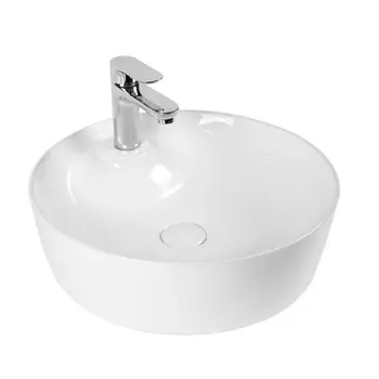 Мебельная раковина Bond Circle S03-430 D43,5 накладная, с отверстием под смеситель, белый