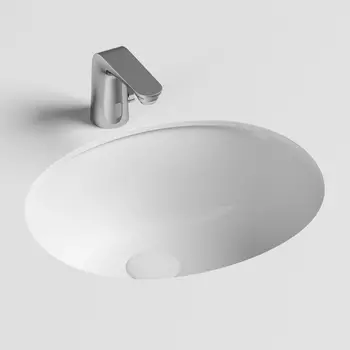 Раковина Ceramicanova Element CN6042 встраиваемая снизу, овальная 51х42 белая