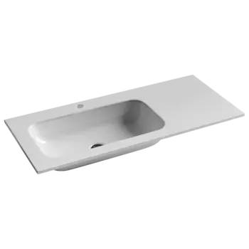 Мебельная раковина Ceramicanova Grace CN7014 встраиваемая 101х45,7 см, чаша слева