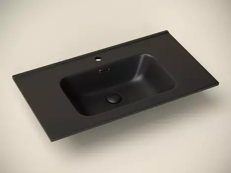 Мебельная раковина Ceramicanova Element CN7005MB накладная 81х46,5 см, черная матовая