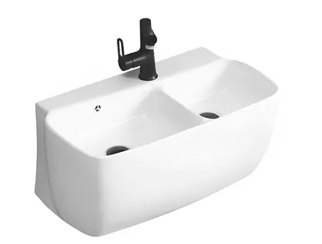 Мебельная раковина Ceruttispa Double Marco 670x350x300 подвесная