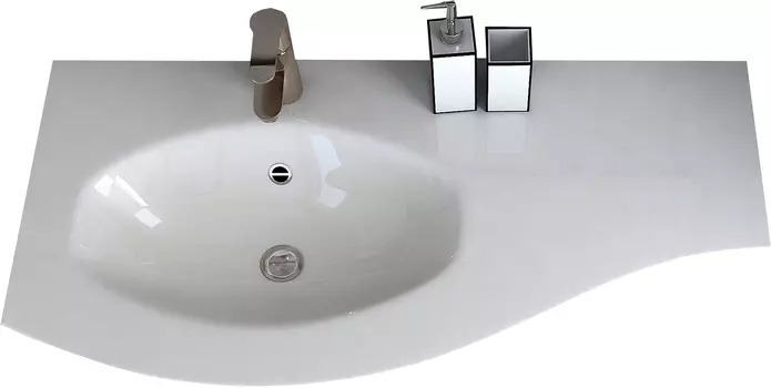 Мебельная раковина Cezares 104х52 L bianco 50153