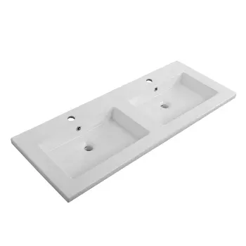 Мебельная раковина Cezares CZR-8070-120-2 121х46 белый