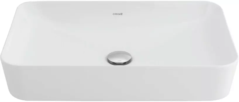 Мебельная раковина Creavit Ultra UL060.G (40*60 см) ЖЕМЧУЖНО-БЕЛ. МАТОВЫЙ