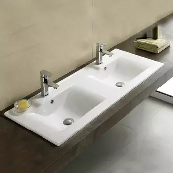 Мебельная раковина Melana MLN-2120XX двойная 122х46 см