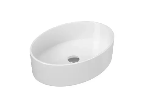 Мебельная раковина Runo Ovale 50х36 белый