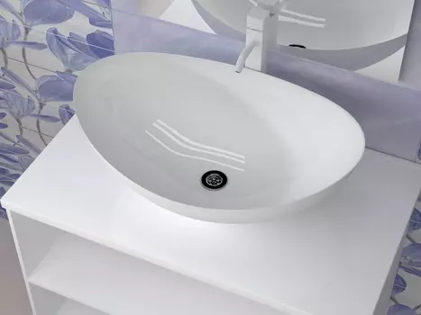 Мебельная раковина Stella Polar Орион белая