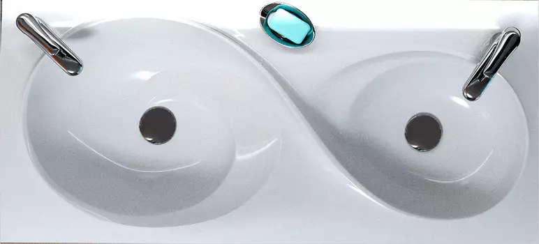 Мебельная раковина Velvex Otto 100 белая