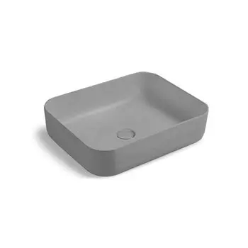 Мебельная раковина Vincea 50x41x13 накладная серая матовая