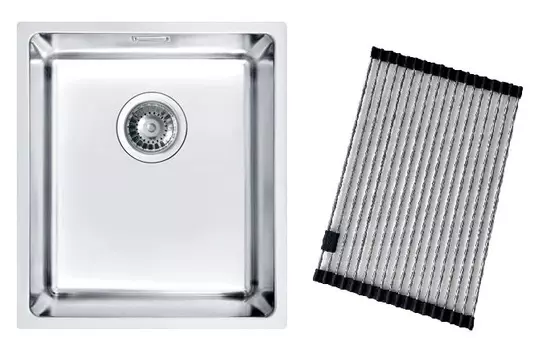 Мойка кухонная Alveus Kombino 20 брашированная + роллмат AllRound