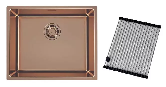 Мойка кухонная Alveus Kombino Monarch 50 медь + роллмат AllRound