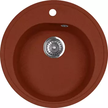 Мойка кухонная AquaGranitEx M-08 красный марс