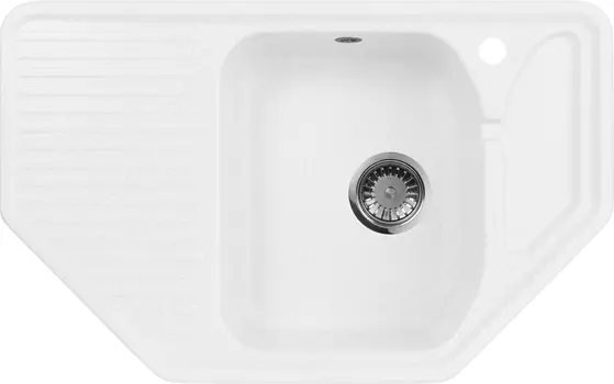 Мойка кухонная AquaGranitEx M-10 белая