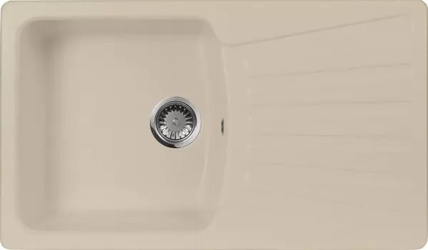 Мойка кухонная AquaGranitEx M-12 бежевая