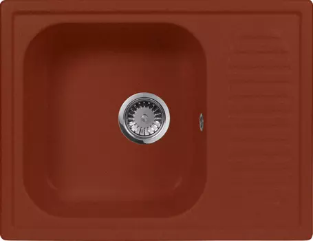 Мойка кухонная AquaGranitEx M-13 красный марс