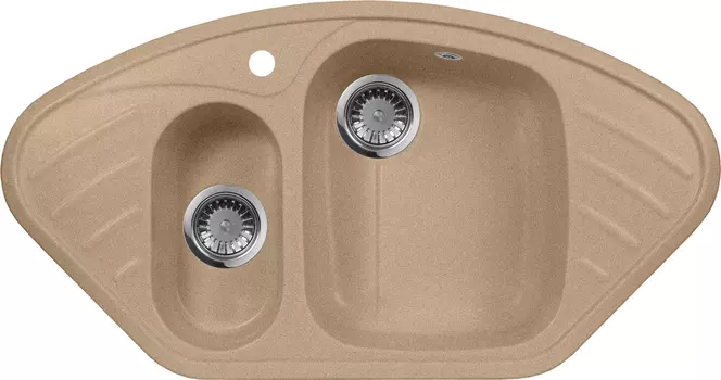 Мойка кухонная AquaGranitEx M-14 песочная