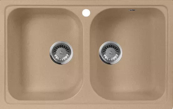 Мойка кухонная AquaGranitEx M-15 песочная
