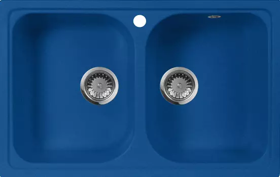Мойка кухонная AquaGranitEx M-15 синяя