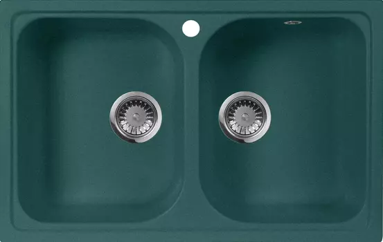 Мойка кухонная AquaGranitEx M-15 зеленая