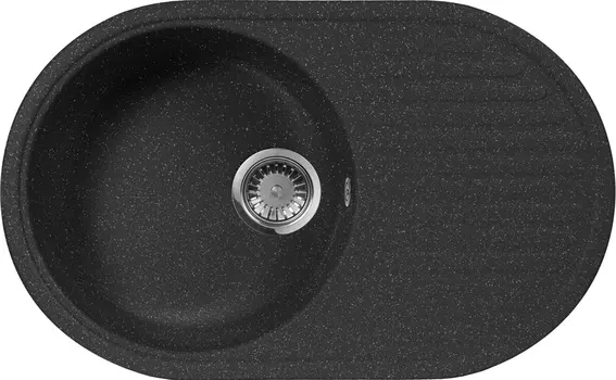 Мойка кухонная AquaGranitEx M-18 черная