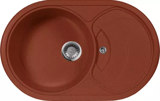 Мойка кухонная AquaGranitEx M-18s красный марс