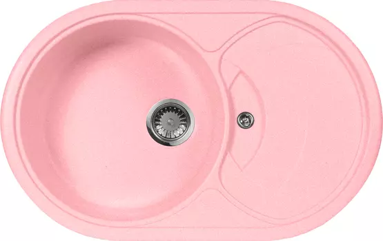 Мойка кухонная AquaGranitEx M-18s розовая