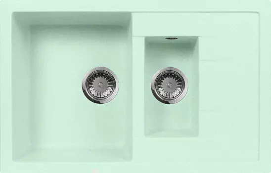 Мойка кухонная AquaGranitEx M-21k салатовая
