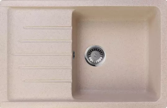 Мойка кухонная AquaGranitEx M-27 бежевая