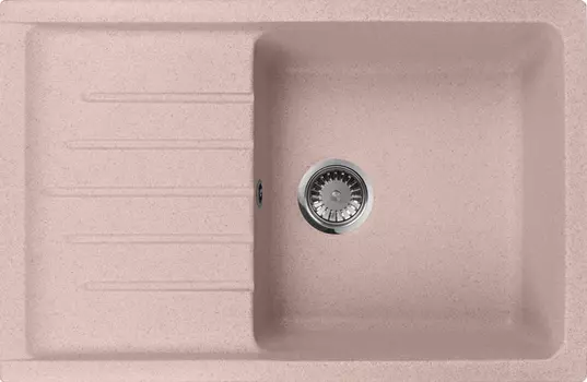 Мойка кухонная AquaGranitEx M-27 розовая
