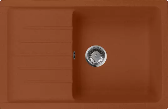 Мойка кухонная AquaGranitEx M-27 терракот