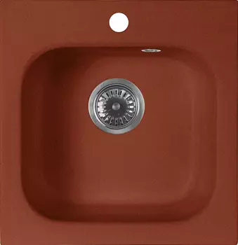 Мойка кухонная AquaGranitEx M-43 красный марс