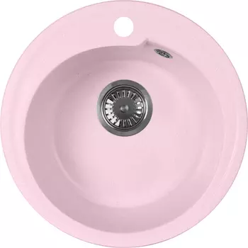 Мойка кухонная AquaGranitEx M-45 светло-розовая