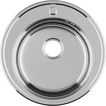 Мойка кухонная Basic Basic BAS51P0i77 нержавеющая cталь, полированная, D510