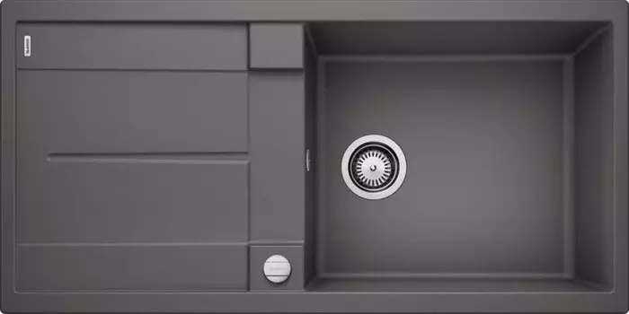 Мойка кухонная Blanco Metra XL 6S 518881 темная скала