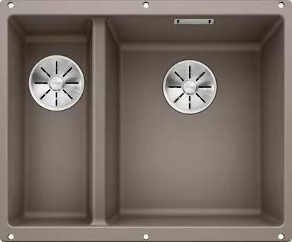 Мойка кухонная Blanco Subline 340/160-U серый беж, правая