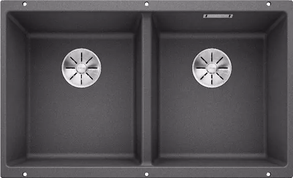 Мойка кухонная Blanco Subline 350/350-U темная скала